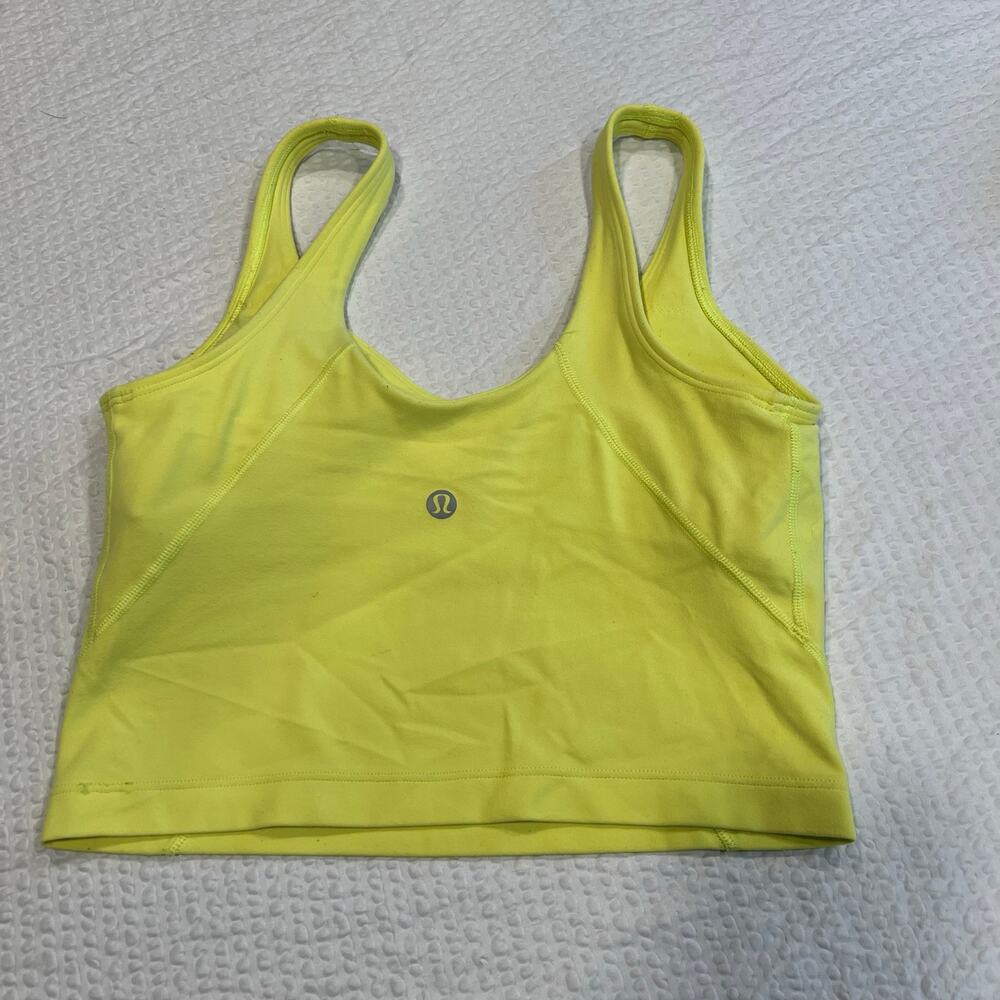 Lululemon align copper tank top neon yellow size 4 women